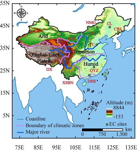 areas in china that are not so humid